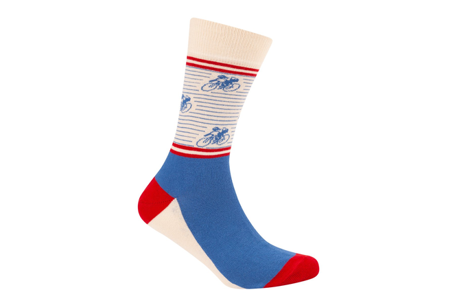 Le Patron Vintage Cyclist Socks riviera blue 39-42