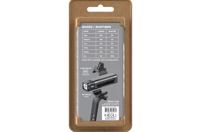 Knog Scheinwerfer Blinder 600 schwarz