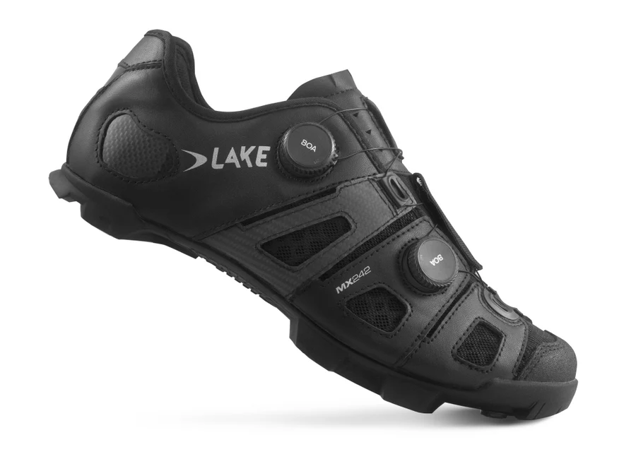 Lake Mountainbikeschuhe, MX241X, SCHWARZ SILBER, 44