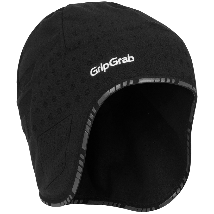 GripGrab AviatorWinterSkullCapBlackL Skull Cap, Black, L-(60-63cm)