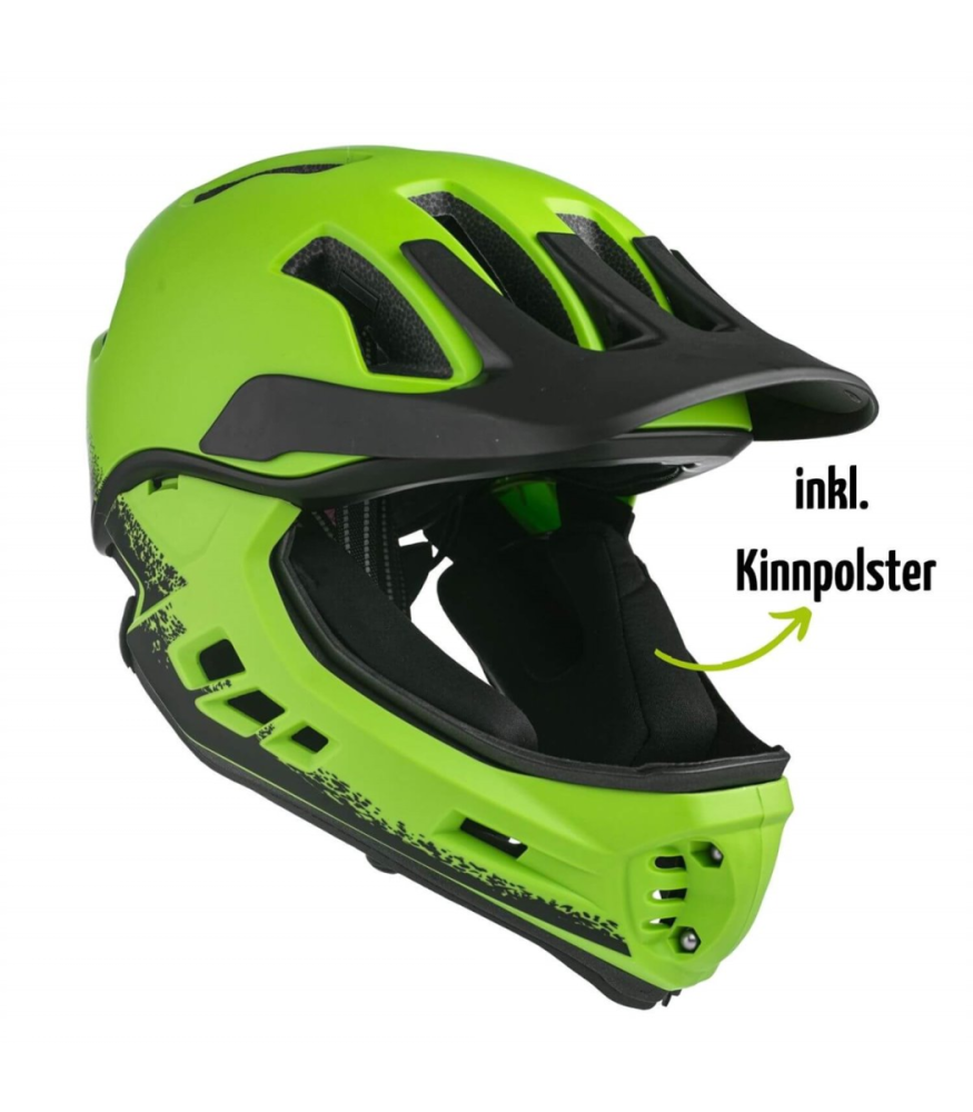Frezzo Fullface Helm S 48-52cm grün