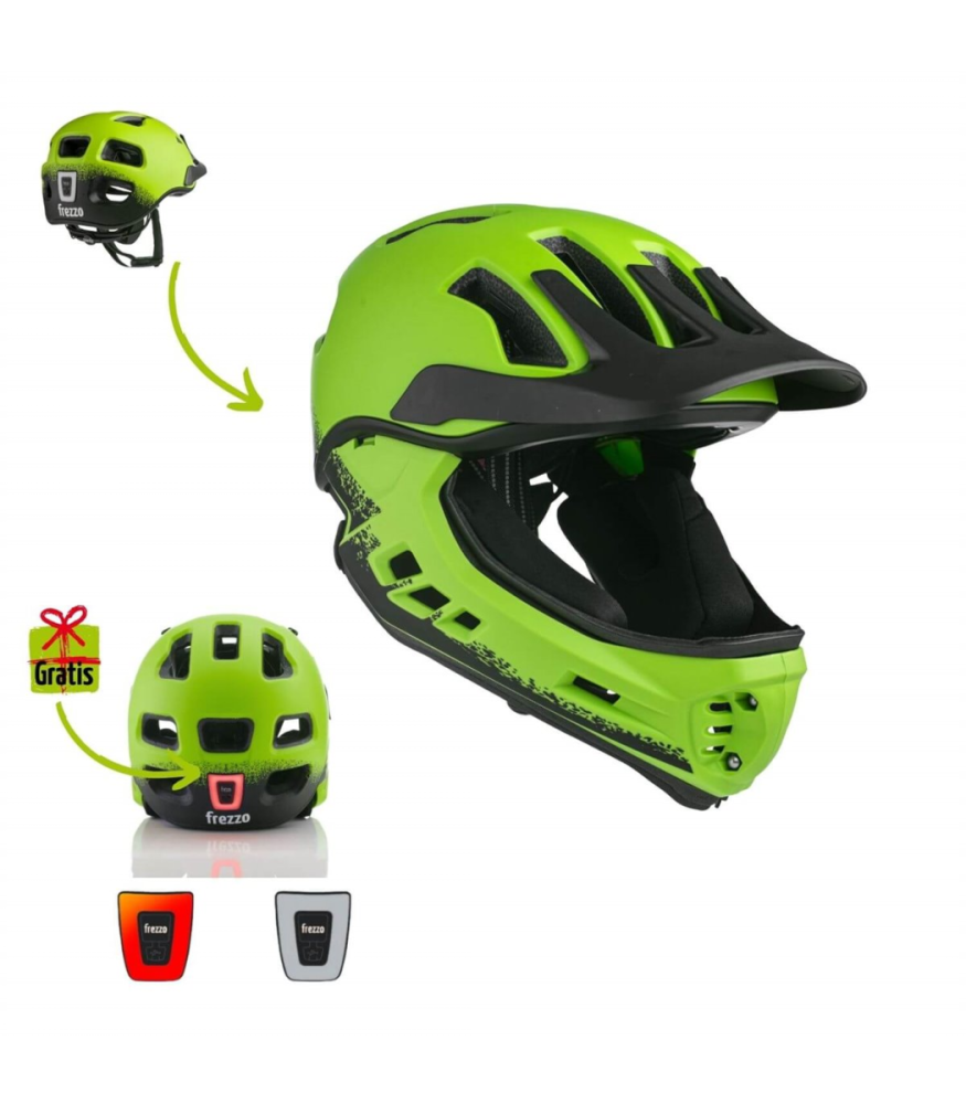 Frezzo Fullface Helm S 48-52cm grün