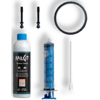 milKit Reifendichtmittel Tubeless Conversion Kit 45-25, 45mm Ventile, 25mm Felgenband à 10m