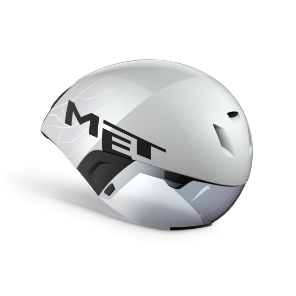 MET Zeitfahr Helm, CODATRONCA, WHITE SILVER, S