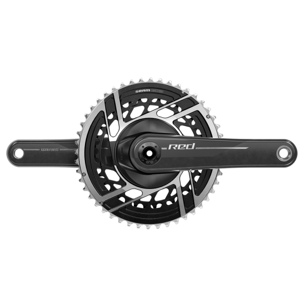 SRAM Crankset Red AXS 2x DUB, natural carbon, 165mm/46/33t