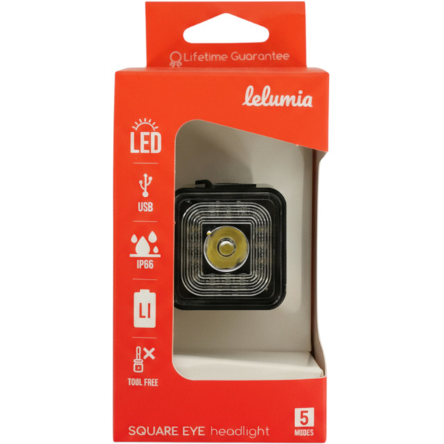 Lelumia Lampe Square Eye F 100, 100 Lumen inkl. Micro USB Ladekabel schwarz