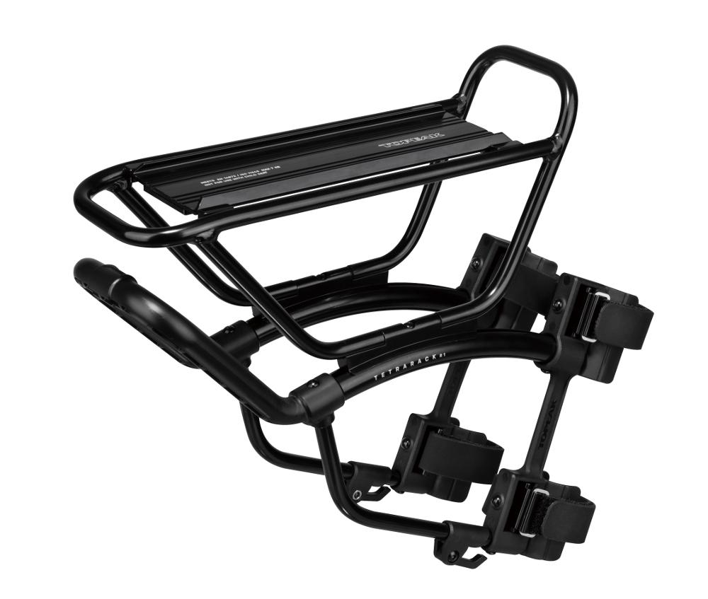 Topeak TetraRack R1, Gravel/Road, Frontgepäckträger - Strapmount auf der Gabel, nur kompatibel mit Quicktrack oder Strapmount Taschen
