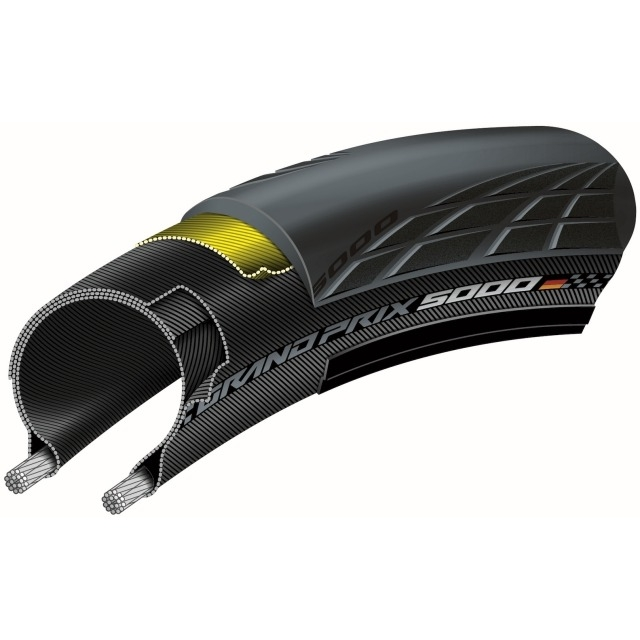 Continental Velopneu 32-622 VecBr ACT BC, 700x32C GP 5000 s/s falt