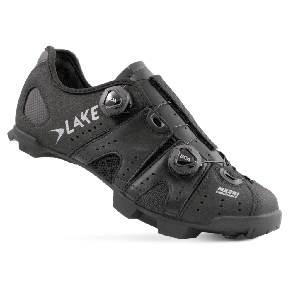 Lake Mountainbikeschuhe, MX241X, SCHWARZ SILBER, 44