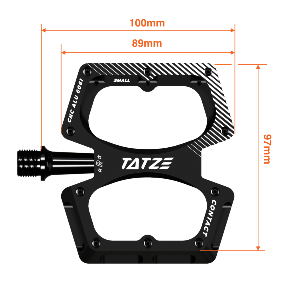 TATZE CONTACT Small Pedal, schwarz
